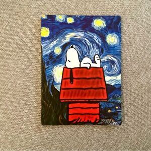 Snoopy Van Gogh Starry Night Magnet